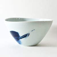 Image 2 of altered blue and white bowl