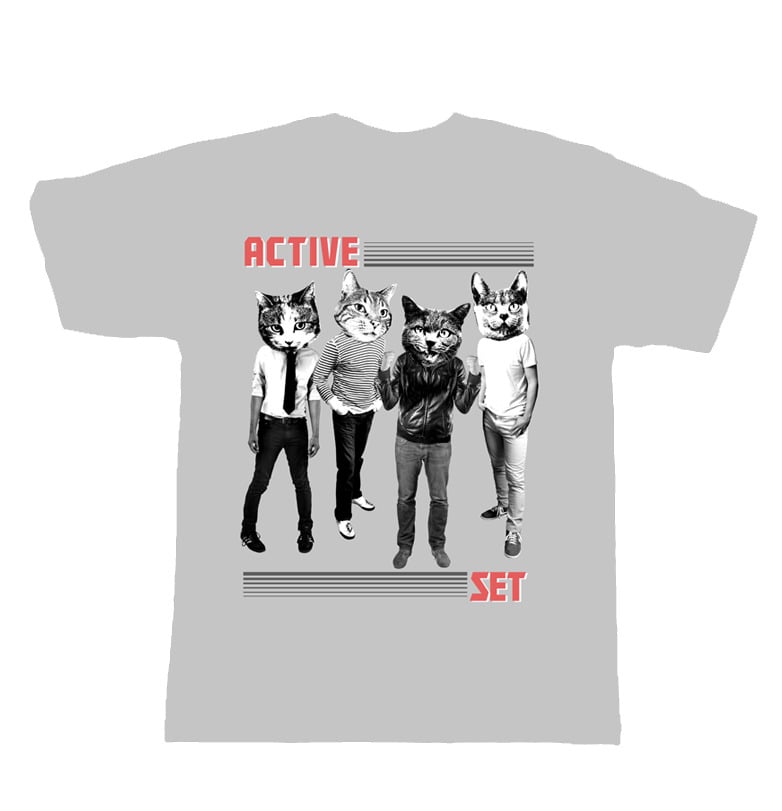 Image of Active Set 'cat head' shirt