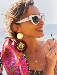 Image 2 of LARGE SUN EARRINGS 