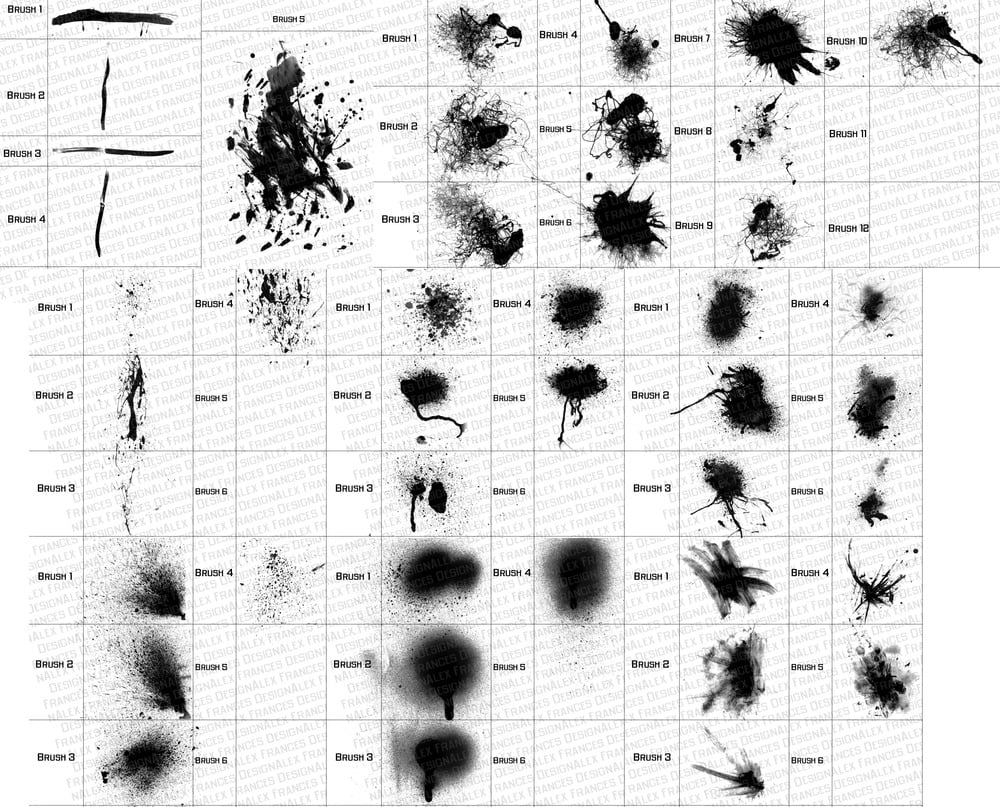 Image of Splatter & Grunge (Brush Pack)