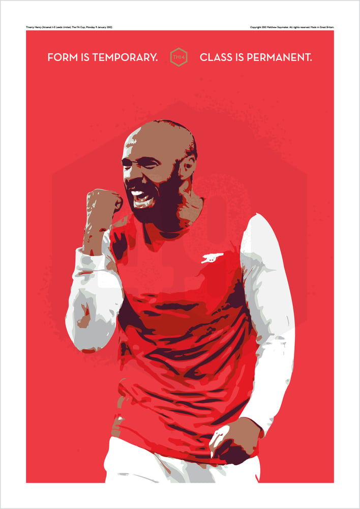 Image of Thierry Henry (Arsenal 1-0 Leeds United, January 2012)