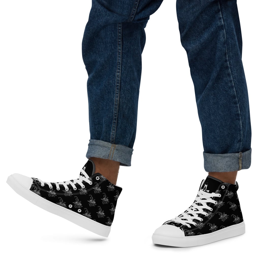 Image of Y$trezzy's 1.1s Special Edition Black and White high top shoes 