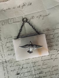 Image 4 of Très joli porte-rameau en marbre et métal argenté, époque Art Déco