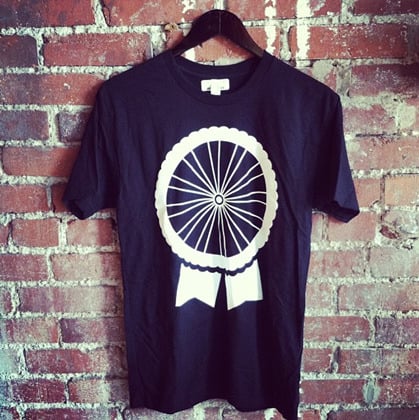Image of Black PBR Bike Wheel - T-Shirt