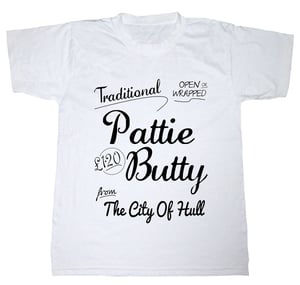 Image of Hull Loves Pattie Butty White T-Shirt