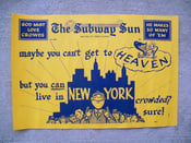 Image of Vintage 1950s New York Subway Sun Advertisement Volume 23, #1: 19x13 inches.