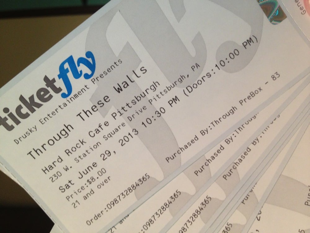 Image of 6/29/13 Ticket to Through These Walls Live @ Hard Rock Cafe Pittsburgh