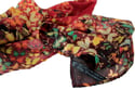Limited Edition Lily Greenwood 100% Silk Scarf - Butterflies on Red