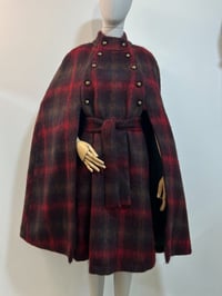 Image 4 of Check Mohair Stalker Cape