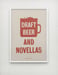Image of Novellas + beer poster