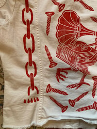 Image 10 of "Swan Song" - White Printed Denim Jacket