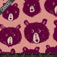 Image 1 of teddy and the bears pink canvas