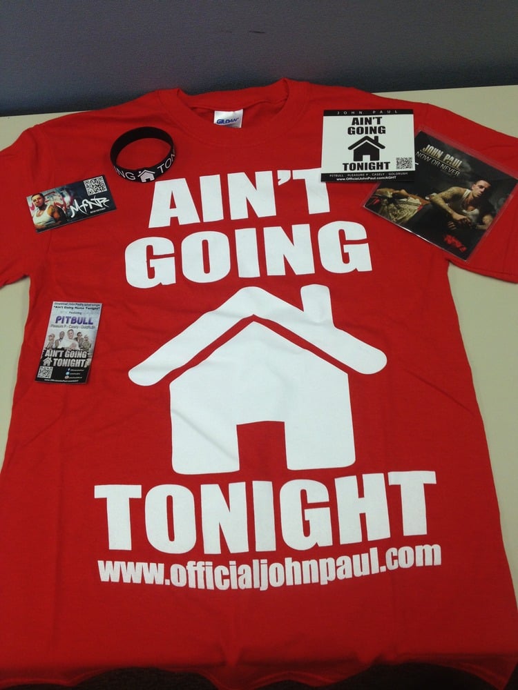 Image of Aint Going Home Tonight T-Shirt (Red)