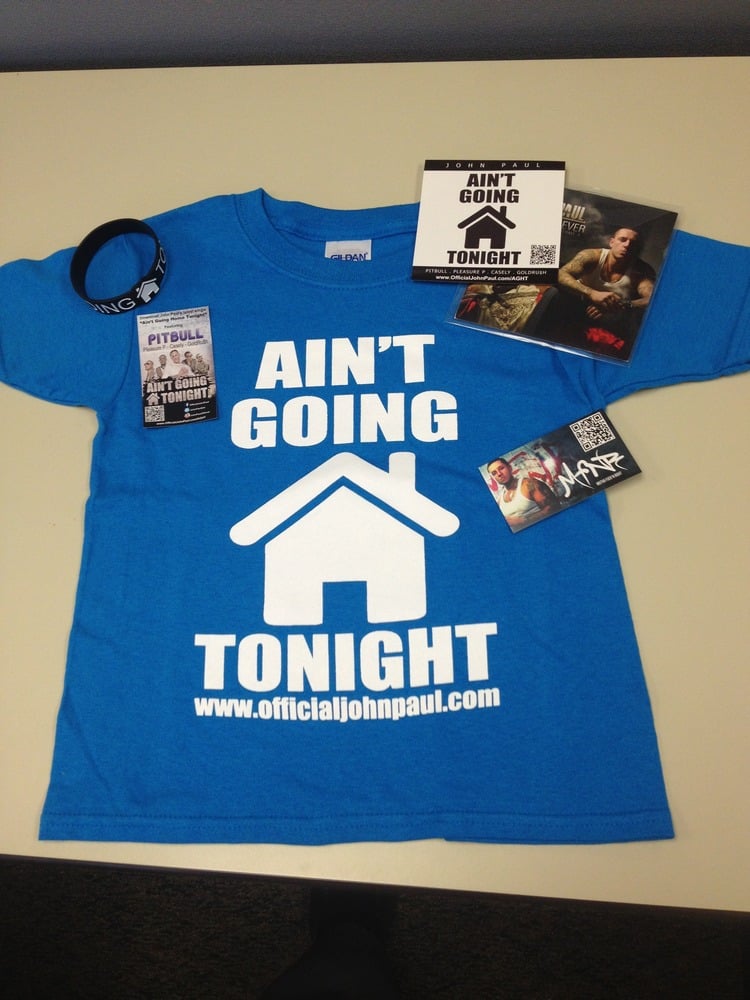 Image of Aint Going Home Tonight T-Shirt (Teal/Blue)