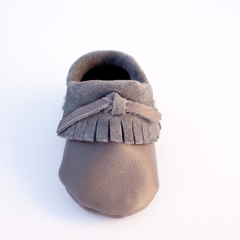 grey moccasins women's