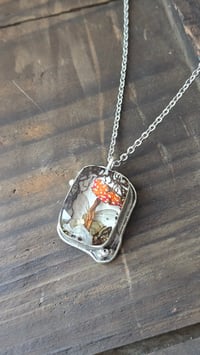 Image 2 of Mushroom and fly wing pendant