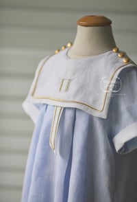 Image 4 of Linen Seaside Portrait Dress & Bubble