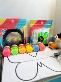 Image 3 of Neon Green Beading Butterfly Kit 