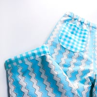 Image 5 of Reversible trousers- zigzag gingham (ready to ship 2-3 years)