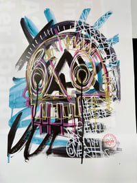 Image 1 of SKULLY TURQ Print 