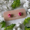 Dark Pink Tulip Studs