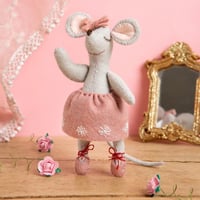 Image 3 of Little Mouse the Ballet Dancer Felt Craft Mini Kit