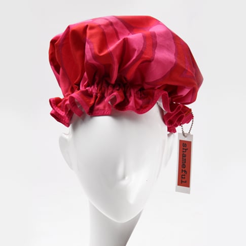 Image of Showercap retro pink and red - regular size