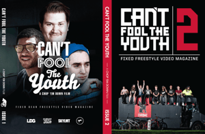Image of CANT FOOL THE YOUTH FIXED GEAR FREESTYLE MAGAZINE COMBO PACK
