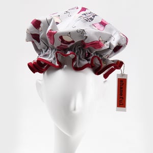Image of Showercap grey with pink mannequins - regular size