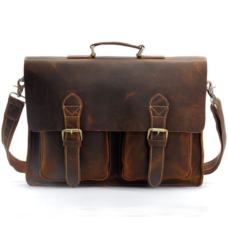 Neo Handmade Leather Bags neo leather bags — Men's Handmade Vintage Leather Briefcase
