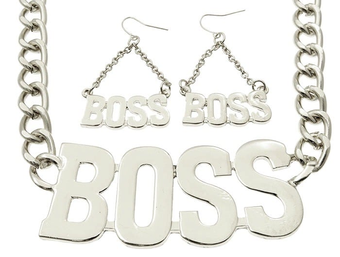 Image of I'm a Boss necklace set