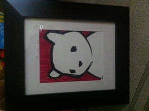 Image of Luke Chueh Original Art 8x10 Red Bear