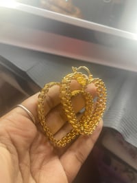 heart Rolex earrings