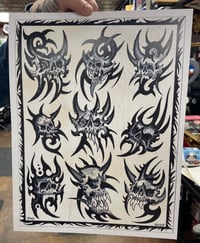 Jag Tribal Skull Flash Poster 