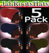 Jah Roots Ready Wraps 5 Pack (Red, Navy, Black, Brown, & Olive)