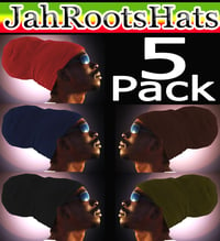 Image of Jah Roots Ready Wraps 5 Pack (Red, Navy, Black, Brown, & Olive)