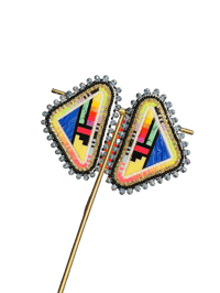 Image 3 of Celestial Luxe Inlay Earrings 