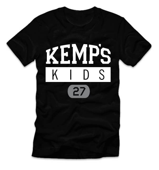 Image of Adult Kemp's Kids Logo Tee (Black)