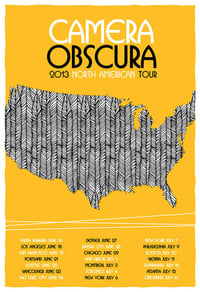Image 1 of Camera Obscura North American Tour Poster