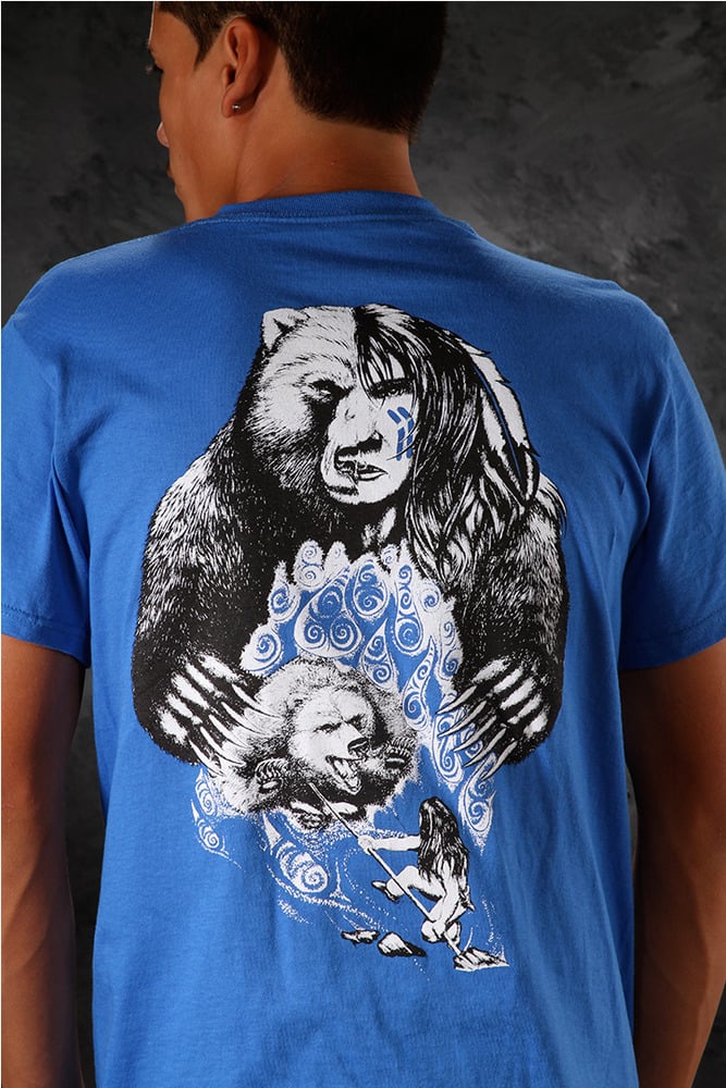 Image of Bear-Spear / Shirt - Blue