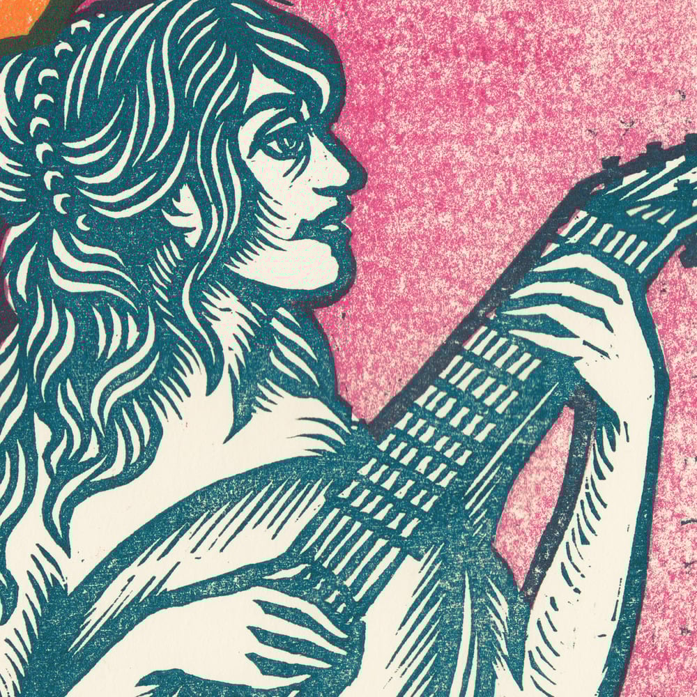 MERMAYDE - Giant 3 color woodcut
