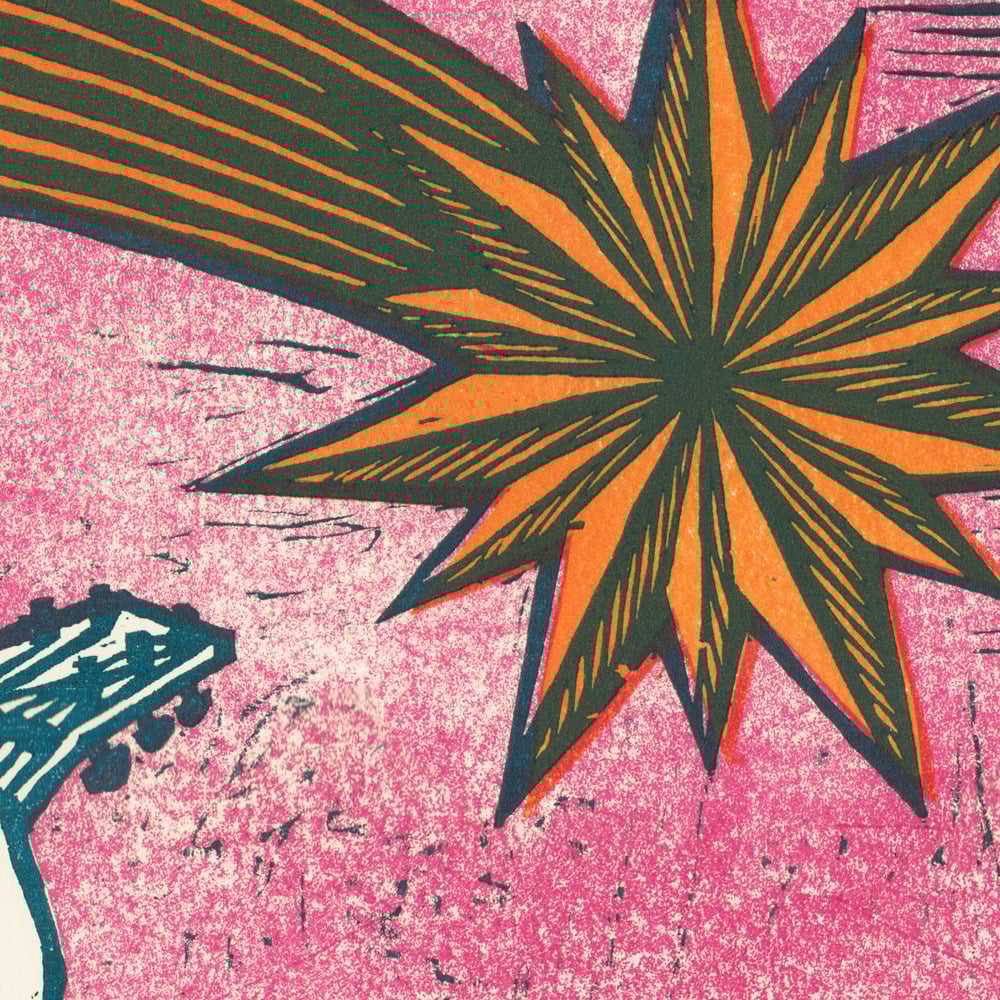 MERMAYDE - Giant 3 color woodcut