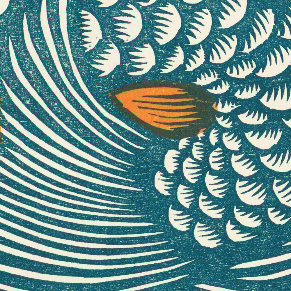MERMAYDE - Giant 3 color woodcut