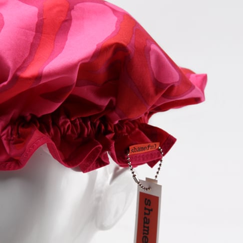 Image of Showercap retro pink and red - regular size