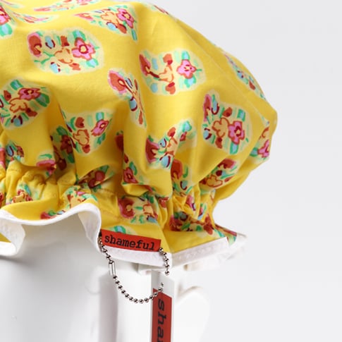 Image of Showercap lemon with multi-coloured detail - regular size 