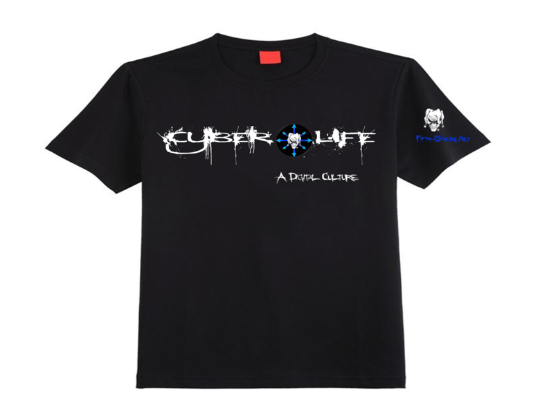 Image of Cyber Life T-Shirt - Black with Joker Chaos