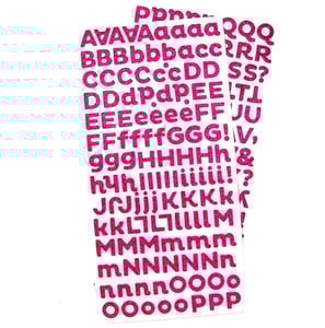 Image of {State It} – Pink Glitter Foam Stickers