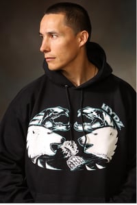 Image 1 of Polar Bear / Hoodie - Black