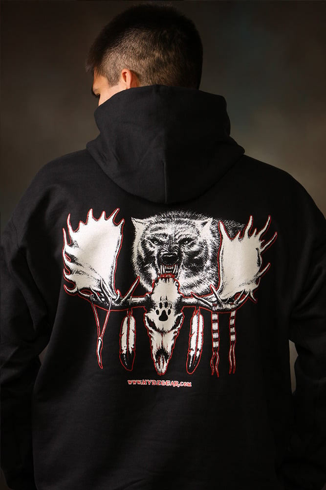 HYDZ Gear | Moose Skull / Hoodie - Black