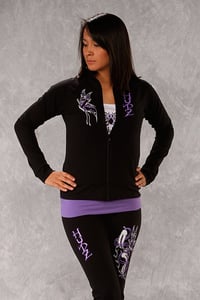 Image of Butterfly / Yoga Zip-Up - Black